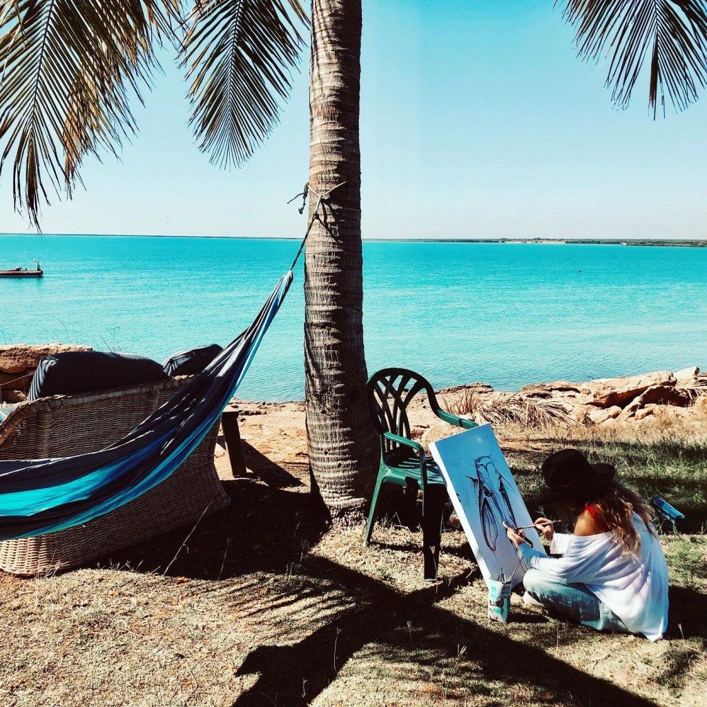 Painting at Beagle Bay