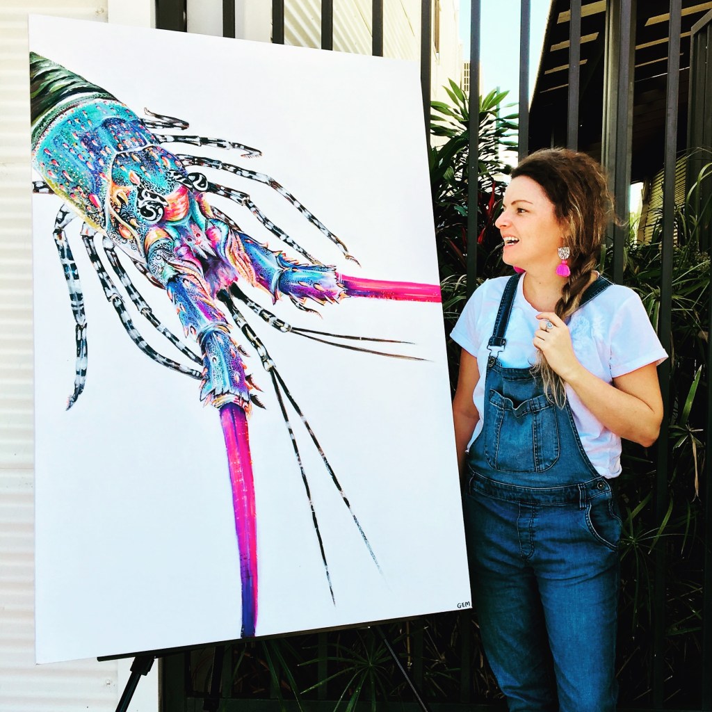 IMG_1142 Gem Taylor - bright & colourful like her artwork