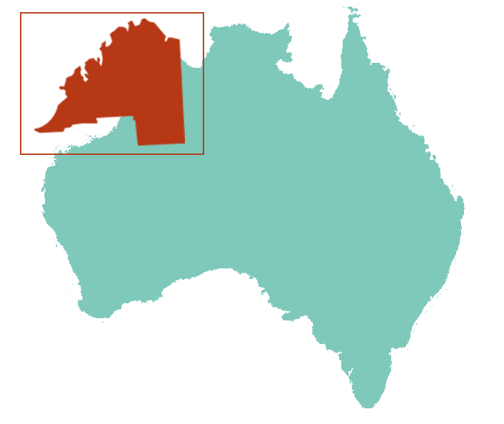 MAP OF AUSTRALIA - KIMBERLEY
