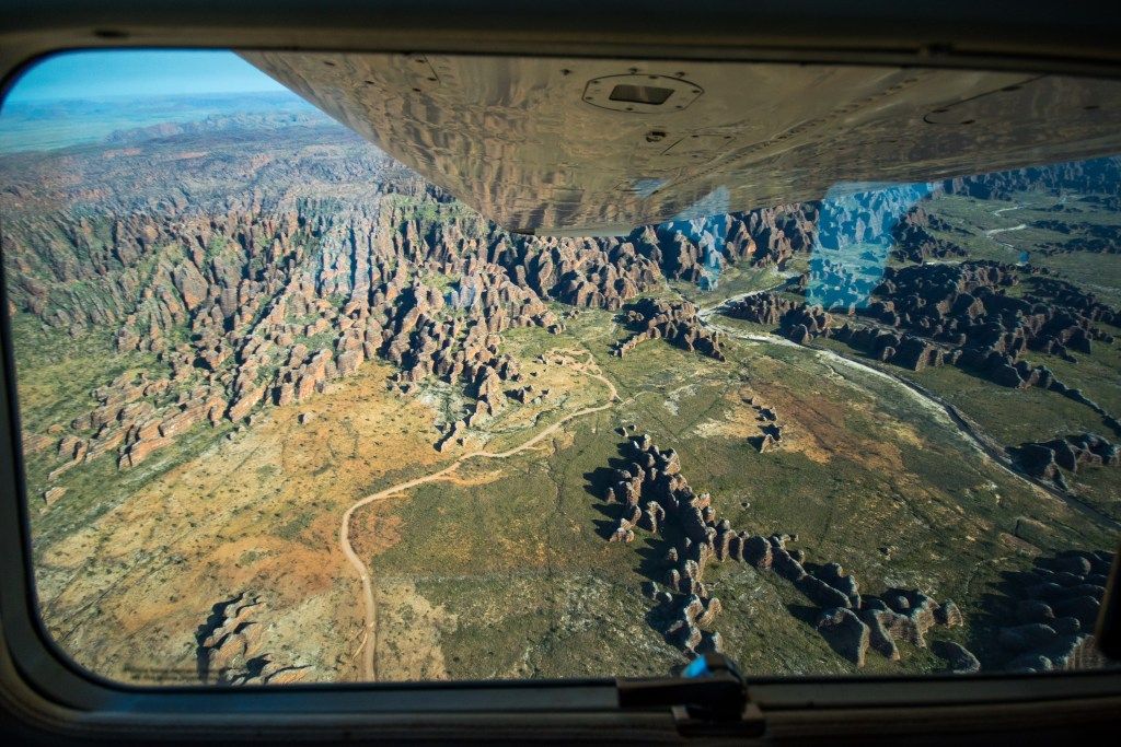 Flying over the Bungle Bungles ~ Image courtesy of Kimberley Air Tours