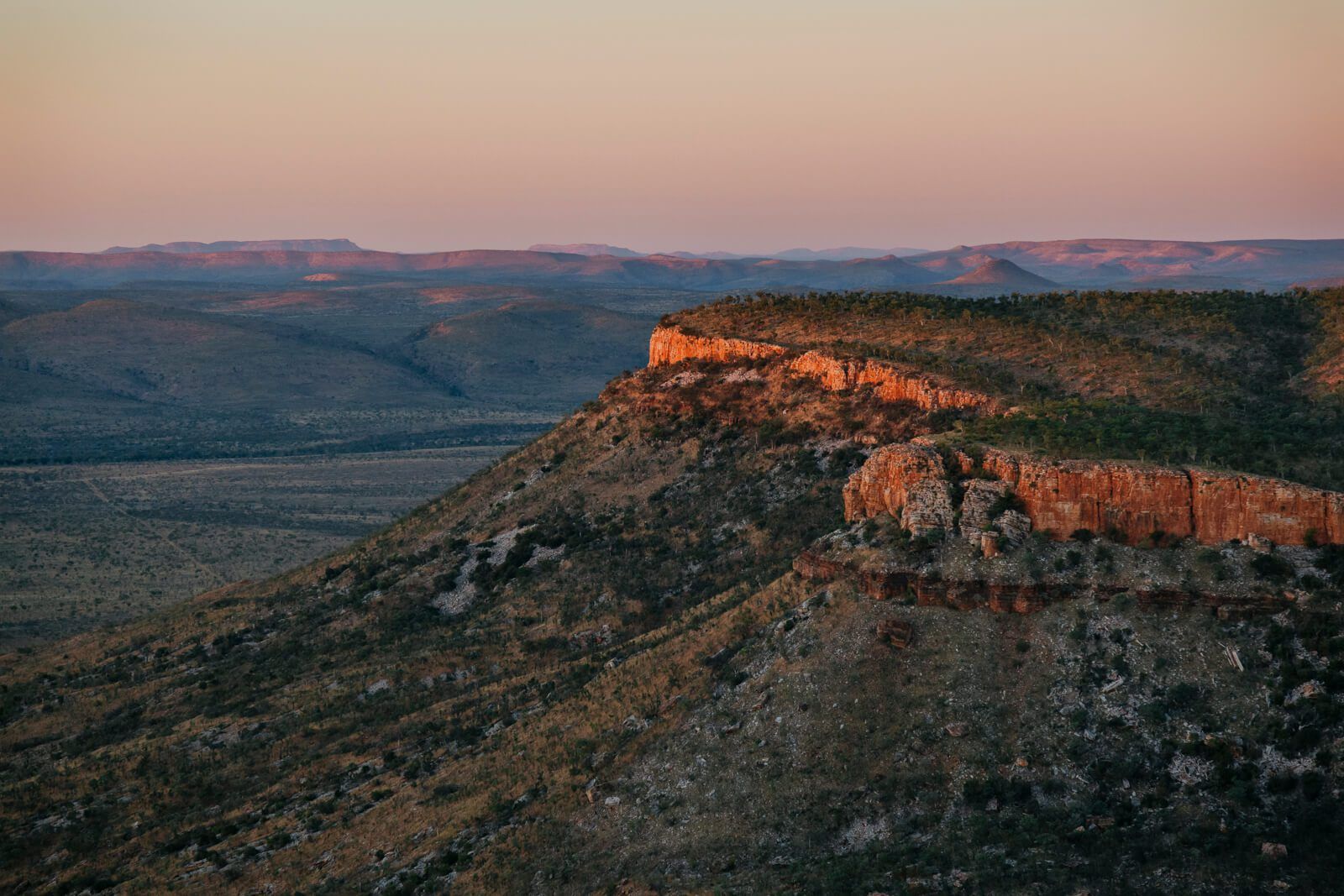 LBP1103 - Cockburn Range Aerial - Copyright Landi Bradshaw Photography - Landscape Print, The Kimberley, El Questro, Emma Gorge, Gibb River Road, Cockburn Range, Sunset, Aerial, Ranges (1)